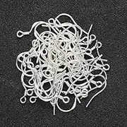 48Pcs/24Pairs 925 Sterling Silver Earring Hooks Hypoallergenic Silver Jewelry Making Supplies Findings Ear Wires Fish Hooks Nickel Free