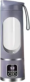 Portable Blender For Shakes And Smoothies, USB Rechargeable Portable Blender, Rechargeable Digital Display Small Travel Blender, 15oz Portable Personal Blender For Home, Kitchen, Travel, Sports