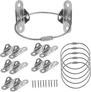 HANABASS Baby Proofing Wall Anchors 6 Sets Furniture Straps Anti Tip Straps Secure Dresser Bookshelf Cabinet