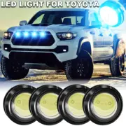 4xBlue LED Light Raptor Style Front Grille Light for Toyota 4Runner 2003-2023 (for: Toyota)