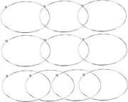 TOYANDONA 10-pack Guitar Replacement Strings High e Acoustic Electric Guitar Steel String Set Easy Install