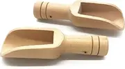 2PCS Mini Wooden Spoons Bamboo Spoons for Bath Salts Tea Scoop Kitchen Tool Accessory