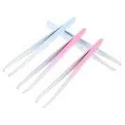 4pcs Eyebrow Precision Tweezers Stainless Steel Slant Tweezers for Eyebrow