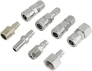 Pneumatic Air Compressor Hose Quick Coupler Plug Socket Connector Set - and Corrosion Resistant for Easy Connection of Pipes - Ideal for Pneumatic Tools, Auto Industry, and More