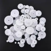 58 Various Sizes Assorted Plastic Gear Toy Motor Crown Gear for DIY RC Car Robot