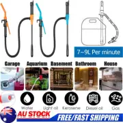 Electric Liquid Transfer Pump Battery Operated Water Fuel Siphon Tube 3 FT Hose