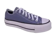 New NIB Converse Slate Lilac All Star Chuck Taylor Platform Ox Lo Lift Sneakers