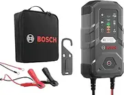 Bosch C70 Car Battery Charger - 10 Amp with Hold Function, for 12V/24V Lead-Acid Batteries, EFB, Gel, AGM and VRLA Batteries