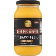 Coco Earth Ghee Clarified Butter Grass Fed 500mL
