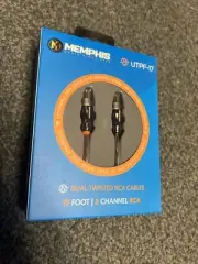 Memphis Audio UTPF-17 17 ft. 2-Channel RCA Interconnect Cable Car Audio NEW