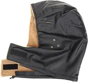 [Healeved] Warm Hard Hat Liner Cold Proof Bump Cap Insert for Construction Helmet Black