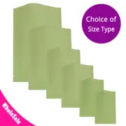 Many Sizes for Matte Green Flat Foil Mylar Heat-Sealable Open Top Pouch Bag G06