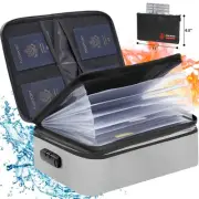 Fireproof Document Bag with Lock&Money Bag,Accordion File Organizer,Fireproof...