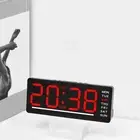 LED Clock With Temperature Sensoring Snooze Temperature Date Display For Bedroom