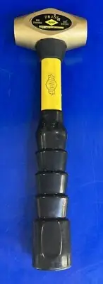Nupla Non-Sparking Brass Hammer 2.5lb Fiberglass Handle Nuplaglas 30-025 NEW