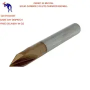 6mm - 12mm 60* Solid carbide 3 Flute Chamfer end mills, CNC Cutter Router Mill