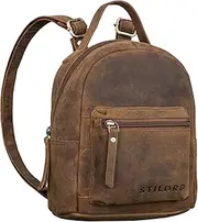 [STILORD] Tiny' Mini Backpack Women's Leather Backpack Women's Small City Backpack Vintage Daypack Leather Backpack Small Women's Backpack Genuine Leather