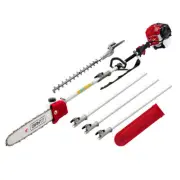 65CC PRO-SERIE 2-in-1 Pole Chainsaw Hedge Trimmer 12in Chain Saw 4.3m Long Reach