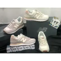 在飛比找蝦皮購物優惠-大罐體育👟new balance 574 粉嫩 夏天 米白 