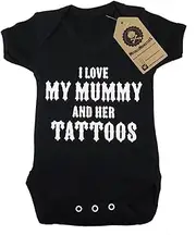 [Metallimonsters] I Love My Mummy and her Tattoos' Black Baby Vest