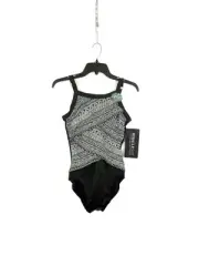 Miraclesuit Women’s Zephyr Black One Piece Swimsuit Size 10