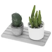 Fast Drying Diatomite Tray, Soap Dish Holders, Gray