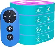 Reaction Lights Training, Agile Reaction Speed Training Equipment with Remote Control, 4 Modes & 4 Light Color, for Sports Facilities and Individual Athlete Workouts 4Light