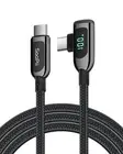 100W Right Angle USB C to USB C Cable4FT Zinc Alloy Braided Type-C Cable with...
