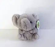 Aurora Rolly Pets Gray Elephant Mini Plush Stuffed Animal 5"