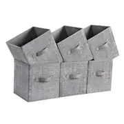 Storage Cubes, 11-Inch Non-Woven Fabric 10.2''L x 10.2''W x 11''H Cattail Gray