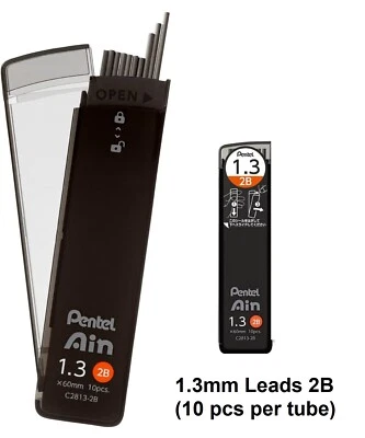 Pentel Ain Stein Mechanical Pencil Lead 1.3mm (10 Leads) TUBE 2B