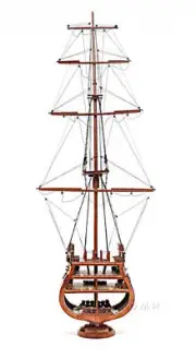 USS Constitution Model Ship Cross Section