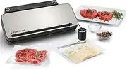 FoodSaver VS3198 Controlled Multi Seal Machine| Sous Vide, Moist, Dry, Marinate, Pulse Settings | Built-in Roll Storage, Cutter | Heat & Handheld Vacuum Sealer, Commercial-Grade Seal, Stainless Steel