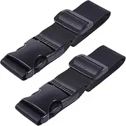 [wisdompro] Add a Bag Luggage Strap, 2 Pack Heavy Duty Adjustable Suitcase Connector Belt, Travel Baggage Attachment Accessories for Connecting Luggage Together