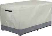 STEECA Patio Deck Box Cover Waterproof Outdoor Rectangular Storage Bench Cover 52L x 22W x 24H inch