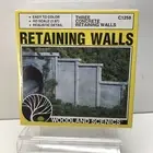 HO 1/87 Scale Woodland Scenics C1258 Three Concrete Retaining Walls Kit