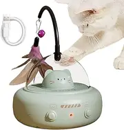 Automated Cat Toy,Automatic Motion Activated Cat Toy with Feather - Pet Games for Hunting Boredom Training Indoor Home Playtime