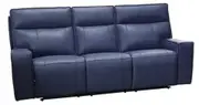 EL Hurlingham 3 Seater Electric Recliner Leather Lounge with E-Station Dock
