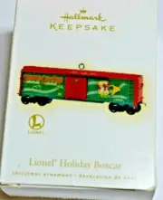 Hallmark Keepsake Lionel Holiday Boxcar Seasons Greetings Ornament