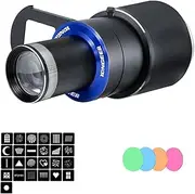 [Generic] -80pro Projection Spotting Cylinder 60mm/100mm Bowens Bayonet with Standard Bowens Bayonet Adapter 4 Colour Sheets 25 Projection Modelling Sheets Black 100mm Bowens moun