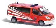 Busch 52438 - 1/87/H0 Ford Transit Custom Fire Brigade Koblenz - New