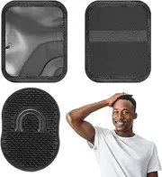 Drydiet 2 Pcs 360 Wave Hair Training Set, Include Black Pocket Palm Combs and Waves Training Pad, Lay Down Brush Comb Pads for Men Helps Train Your Hair to Laydown and Achieve Your Desired Pattern