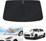 Windshield Sun Shade for 2014-2024 Porsche Macan Accessories Sunshade Window Sun Visor Protector Foldable Blocks UV Rays Keep Your Car Cooler