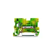 A● 10pcs WAGO 769-237 ​1-Conductor/1-Pin Ground Carrier Terminal Block 4mm² New