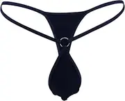 [Generic] Man Birthday Gift Set Taste Underwear Sling Bead Chain Ring Sexy Hollow T Thong Taste Underwear Beef Sticks Gift