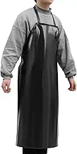 Chef Apron Kitchen Cooking Aprons Heavy Lab Work Stylist Apron Baggy Grilling Apron Vinyl Waterproof Aprons Mandiles Acid Resistant Apron Double Sided Men and Women Overalls