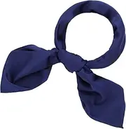 SATINIOR Chiffon Scarf Square Neck Scarf Handkerchief Retro Satin Ribbon Scarf for Women