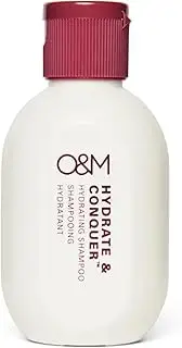 O&M Hydrate and Conquer Shampoo- 50ml Mini- For Dry Hair - Colour Safe, Clean From Sulfates, Parabens, Silicones, MIT, Phthalates, Triclosan, Propylene Glycol & Gluten, PETA Certified & Vegan, Australian Made, PCR Packaging
