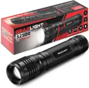 S2500 LED Flashlight - Extremely Bright, Powerful Tactical Flashlights with High