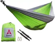 Portable Double Hammock Nylon Parachute Camping Hanging Swing Bed